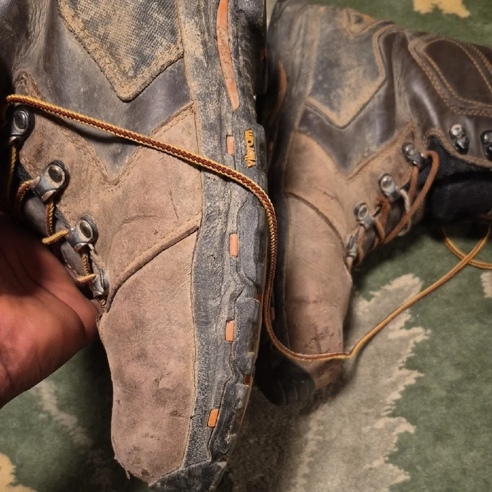 Danner Brown and Black Leather Hiking Boots